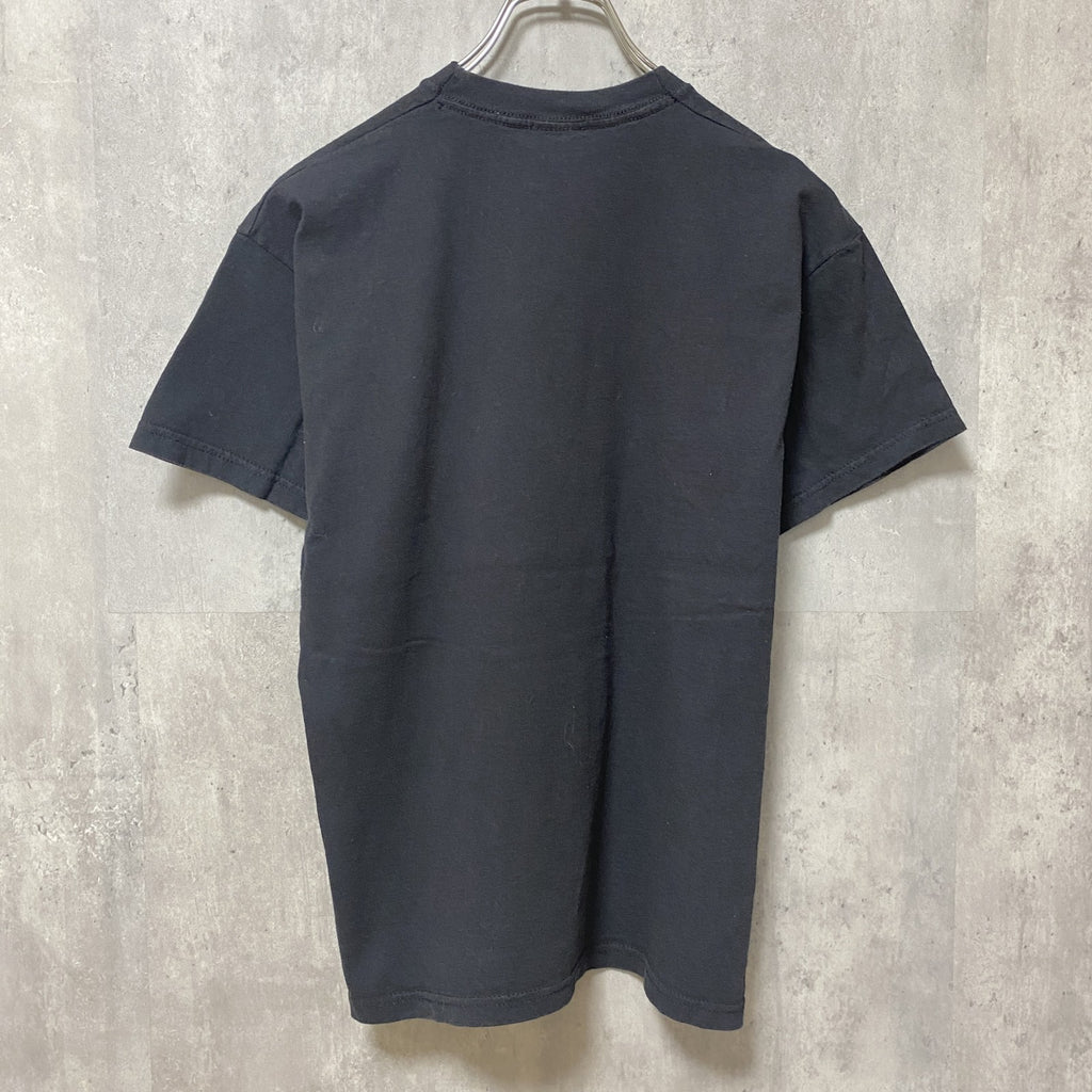 古着 used　FRUITSOFTHELOOM フルーツオブザルーム　半袖プリントTシャツ　レトロ　黒　ブラック　Mサイズ