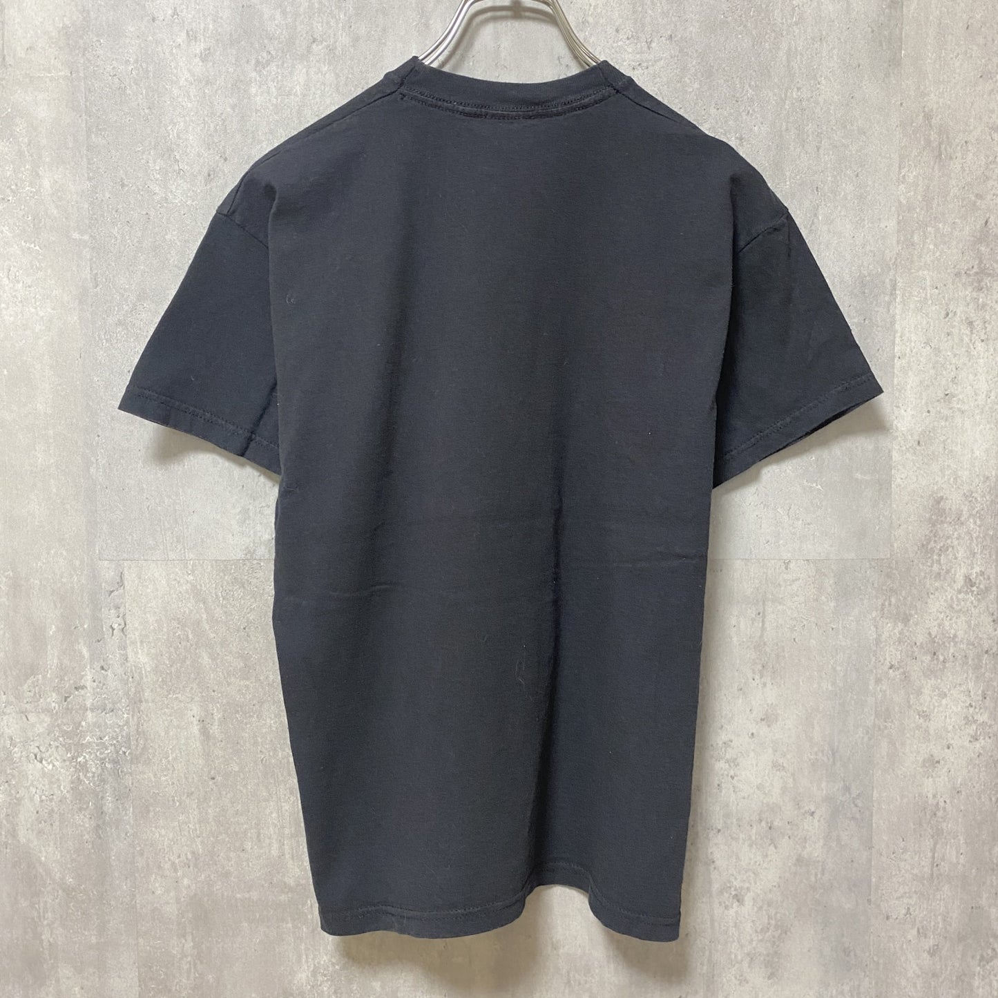 古着 used　FRUITSOFTHELOOM フルーツオブザルーム　半袖プリントTシャツ　レトロ　黒　ブラック　Mサイズ