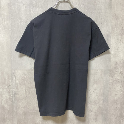 古着 used　FRUITSOFTHELOOM フルーツオブザルーム　半袖プリントTシャツ　レトロ　黒　ブラック　Mサイズ