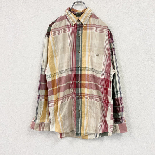 Eddie Bauer　エディーバウアー　長袖シャツ　チェック柄　マルチカラー　Mサイズ