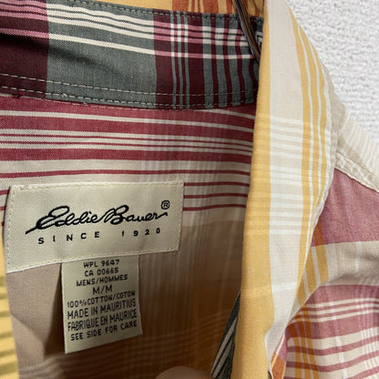 Eddie Bauer　エディーバウアー　長袖シャツ　チェック柄　マルチカラー　Mサイズ
