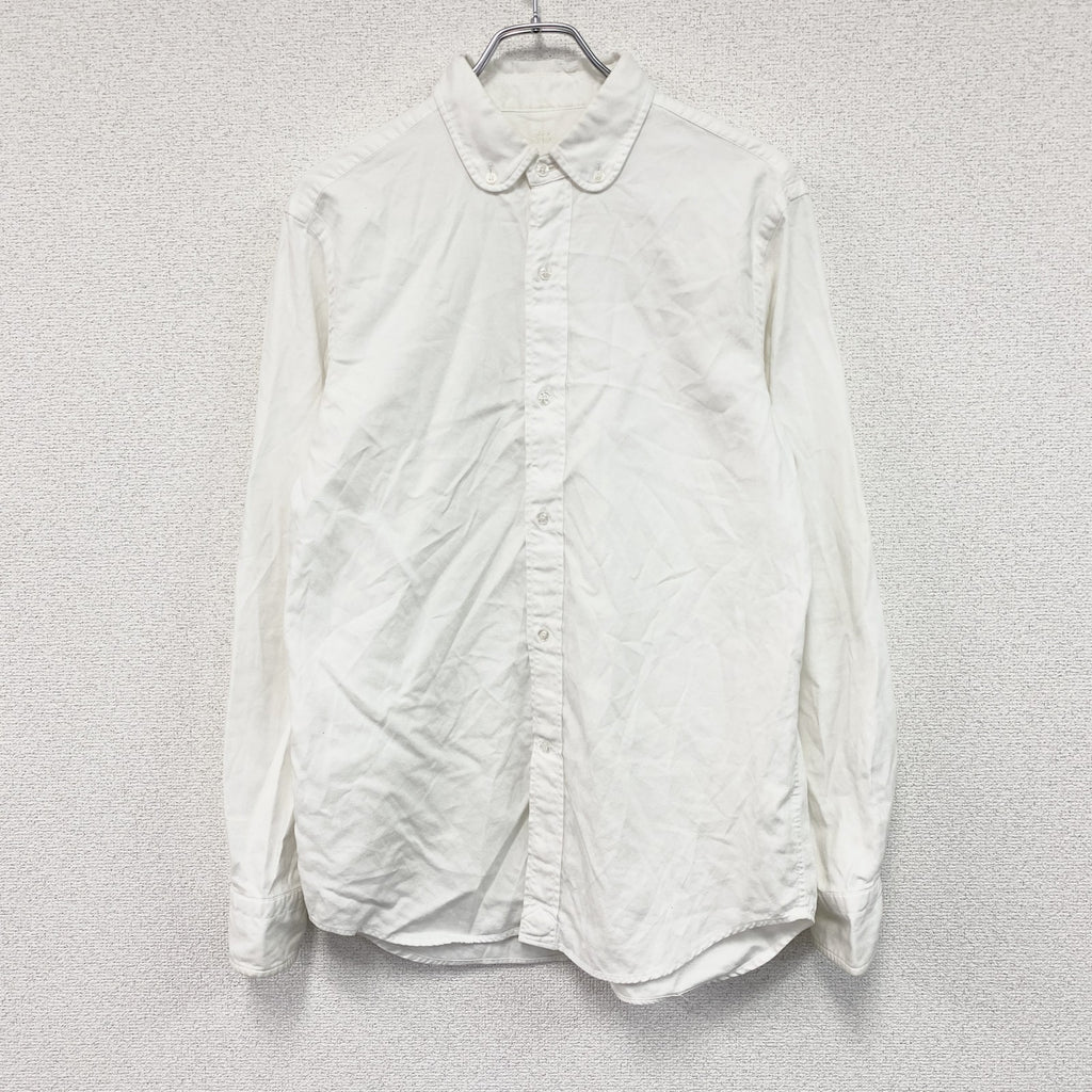 DRESSTERIOR　ドレステリア　長袖ボタンダウンシャツ　白　ホワイト　Lサイズ