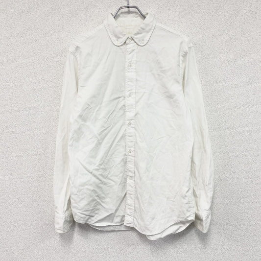 DRESSTERIOR　ドレステリア　長袖ボタンダウンシャツ　白　ホワイト　Lサイズ