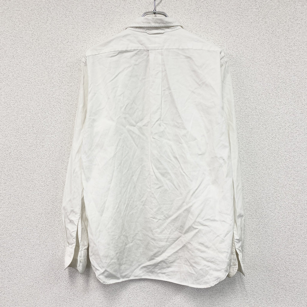 DRESSTERIOR　ドレステリア　長袖ボタンダウンシャツ　白　ホワイト　Lサイズ