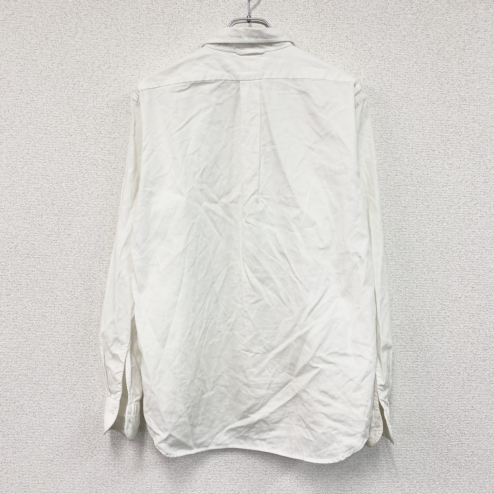 DRESSTERIOR　ドレステリア　長袖ボタンダウンシャツ　白　ホワイト　Lサイズ