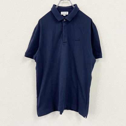 LACOSTE　ラコステ　半袖ポロシャツ　紺　ネイビー　XLサイズ