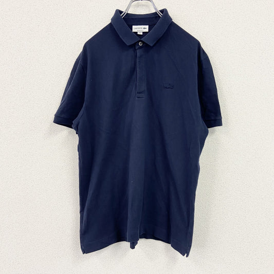 LACOSTE　ラコステ　半袖ポロシャツ　紺　ネイビー　XLサイズ