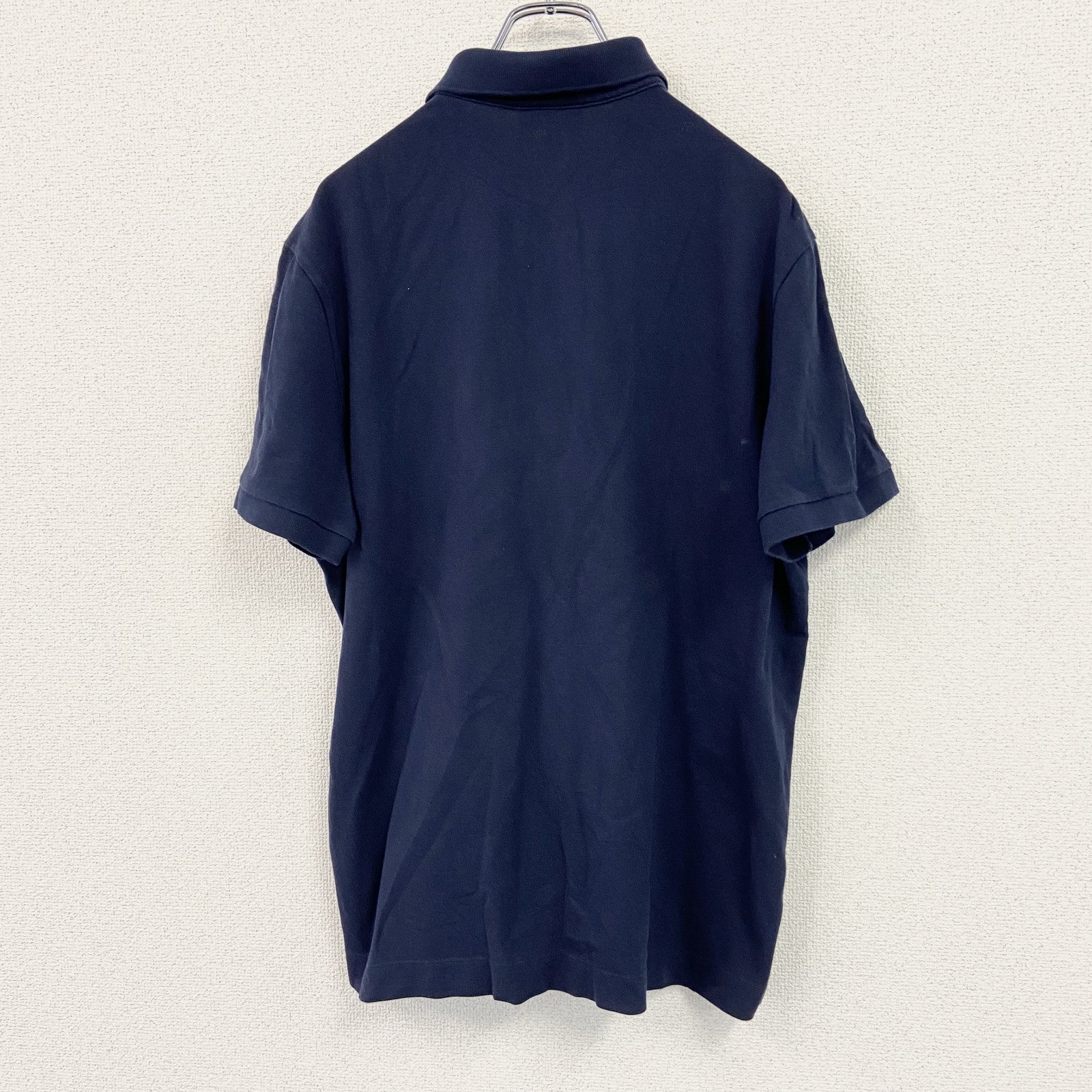 LACOSTE　ラコステ　半袖ポロシャツ　紺　ネイビー　XLサイズ