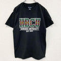 champion　チャンピオン　半袖カレッジプリントTシャツ　刺繍ロゴ　3連プリント　現行　黒　ブラック　Mサイズ