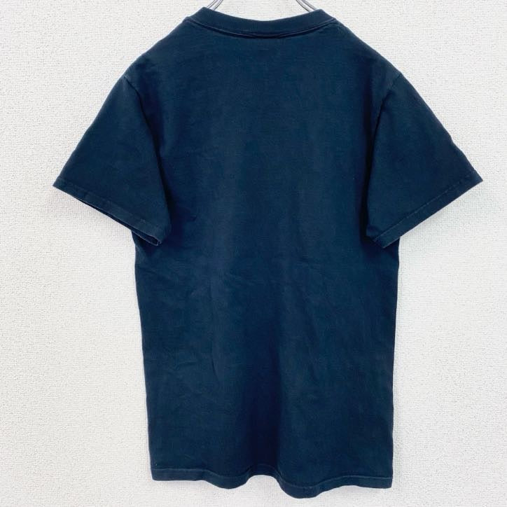古着 used　FRUIT OF THE ROOM　半袖アニマルプリントTシャツ　蛇　スネーク　クルーネック　ネイビー　Sサイズ