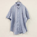 RALPH LAUREN　ラルフローレン　半袖シャツ/ボタンダウンシャツ　青　ブルー　17サイズ