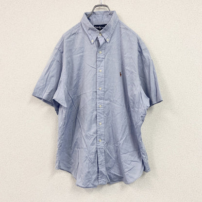 RALPH LAUREN　ラルフローレン　半袖シャツ/ボタンダウンシャツ　青　ブルー　17サイズ