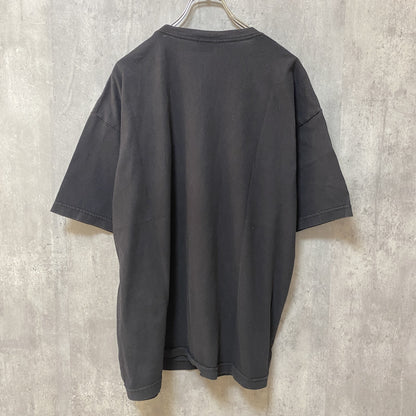 古着 used　USA製　半袖プリントTシャツ　アメリカ　国旗　黒　ブラック　レトロデザイン　クルーネック　XLサイズ