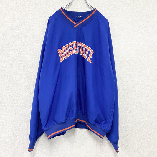 プルオーバージャケット　ウィンドブレーカー　青　ブルー