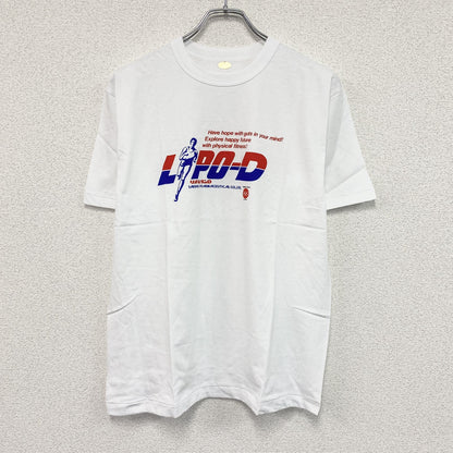 大正製薬　リポビタンD　半袖プリントTシャツ　シングルステッチ　白　ホワイト　Fサイズ