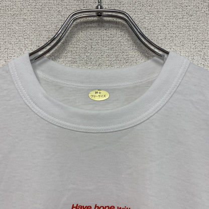 大正製薬　リポビタンD　半袖プリントTシャツ　シングルステッチ　白　ホワイト　Fサイズ