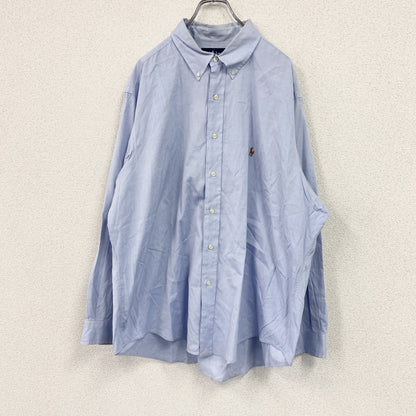 RALPH LAUREN　ラルフローレン　長袖シャツ/ボタンダウンシャツ　青　ブルー　48-90サイズ
