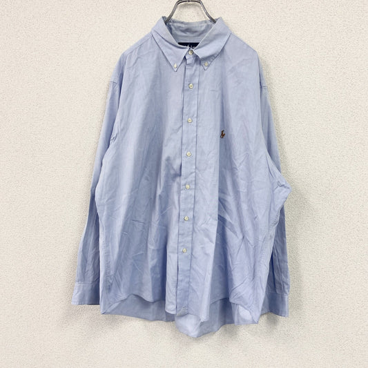 RALPH LAUREN　ラルフローレン　長袖シャツ/ボタンダウンシャツ　青　ブルー　48-90サイズ