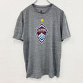 古着 used　アディダス　adidas　MLS　半袖プリントTシャツ　コロラドラピッズ　灰色　グレー　Lサイズ