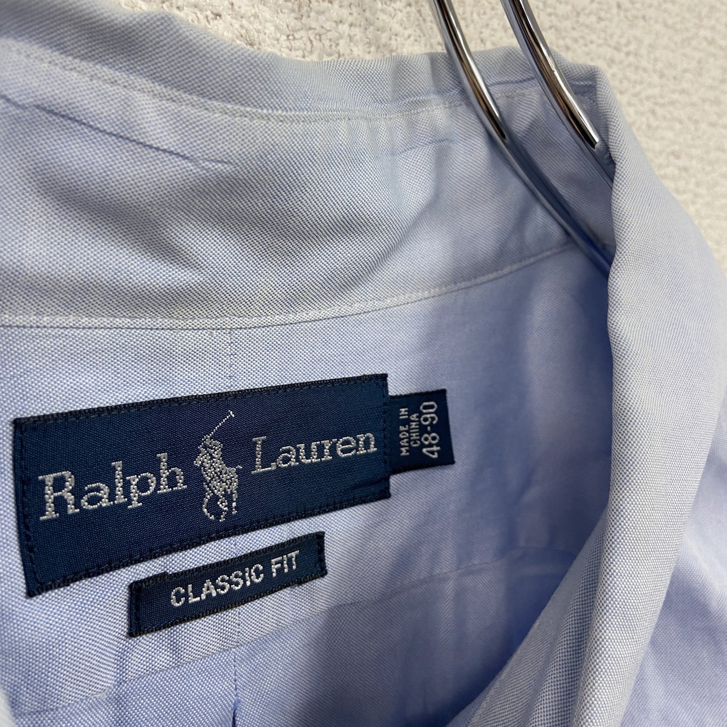 RALPH LAUREN　ラルフローレン　長袖シャツ/ボタンダウンシャツ　青　ブルー　48-90サイズ