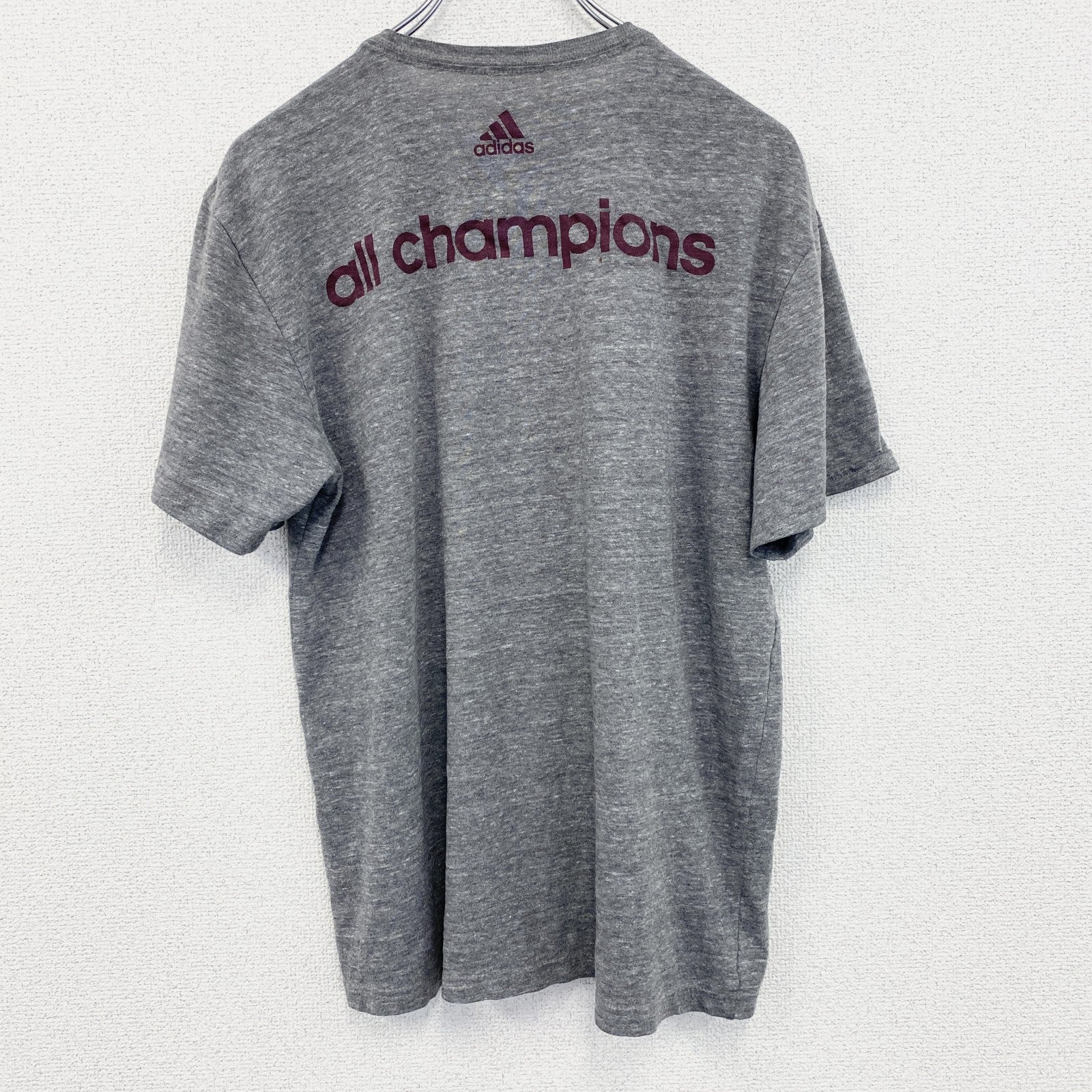 古着 used　アディダス　adidas　MLS　半袖プリントTシャツ　コロラドラピッズ　灰色　グレー　Lサイズ