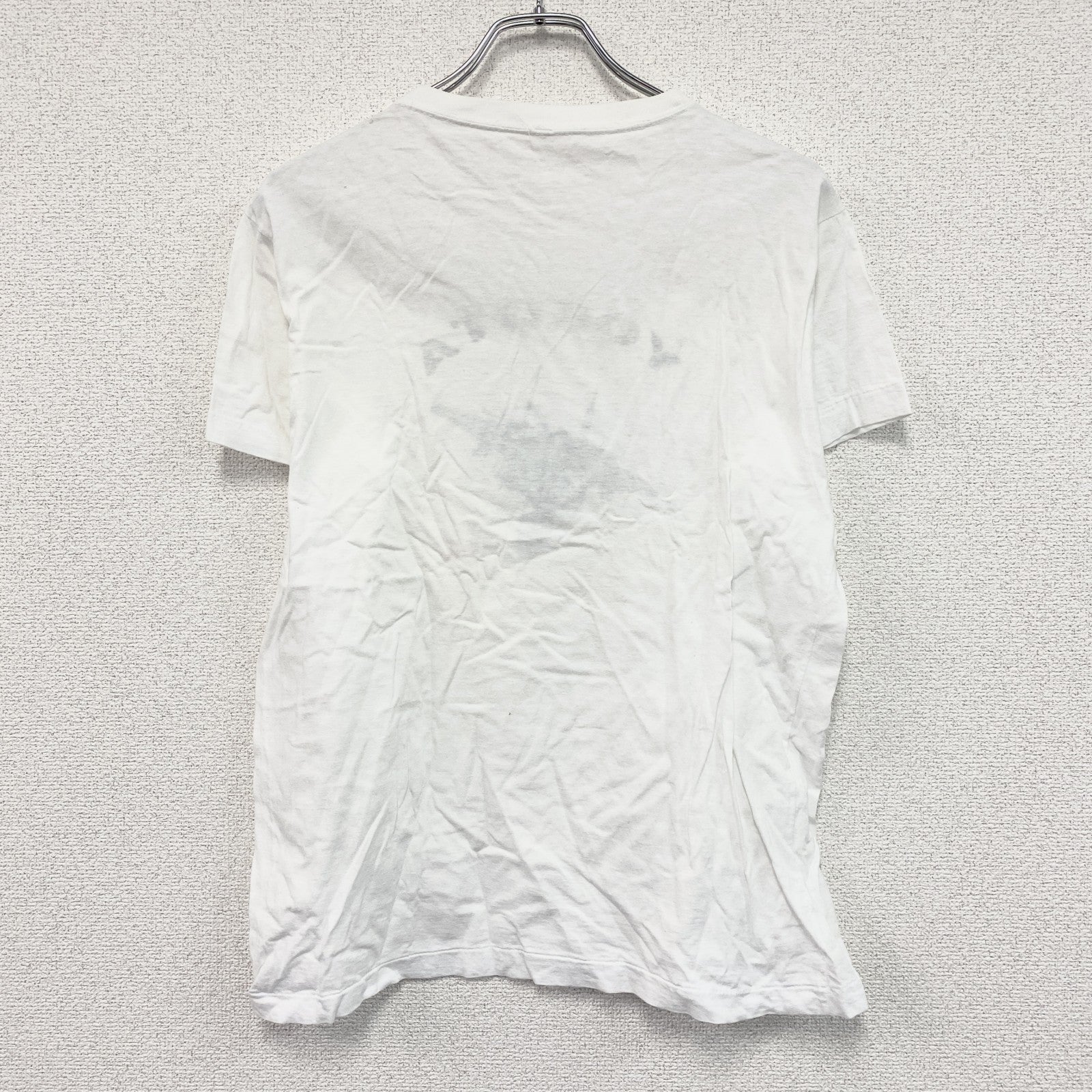 横田基地　半袖プリントTシャツ　シングルステッチ　白　ホワイト　Lサイズ