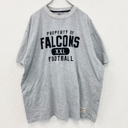 古着 used　リーボック　Reebok　半袖プリントTシャツ　NFL　ファルコンズ　灰色　ライトグレー　Lサイズ