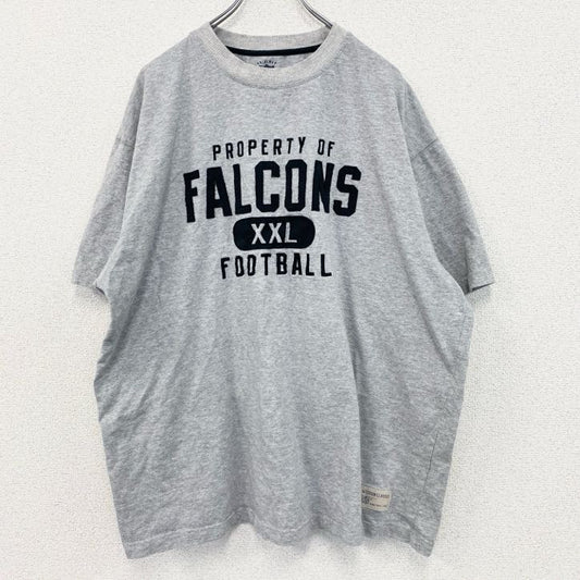 古着 used　リーボック　Reebok　半袖プリントTシャツ　NFL　ファルコンズ　灰色　ライトグレー　Lサイズ