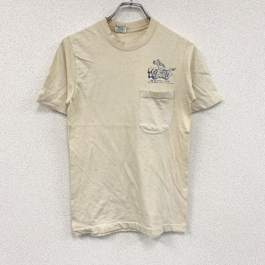 90s～　Sportswear　半袖Tシャツ　SIMS　シムス　シングルステッチ　ヴィンテージ　アイボリー　Sサイズ