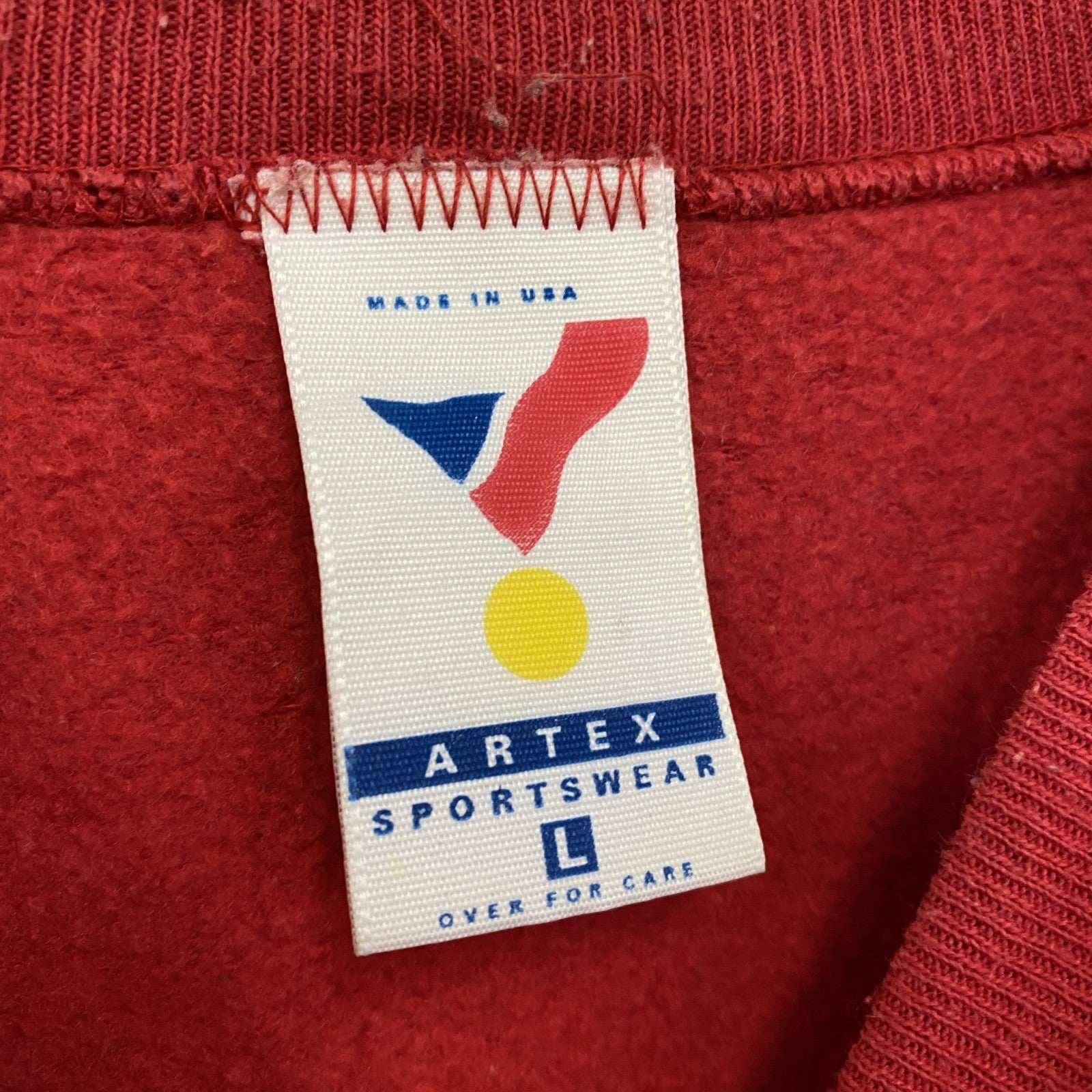 ～90s　ARTEX　アルテックス　NBA　ポートランドトレイルブレイザーズ　スウェット/トレーナー　赤　レッド　Lサイズ