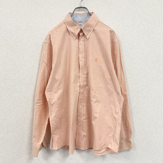 Brooks Brothers　ブルックスブラザーズ　長袖シャツ　ボタンダウンシャツ　サーモンピンク　Lサイズ