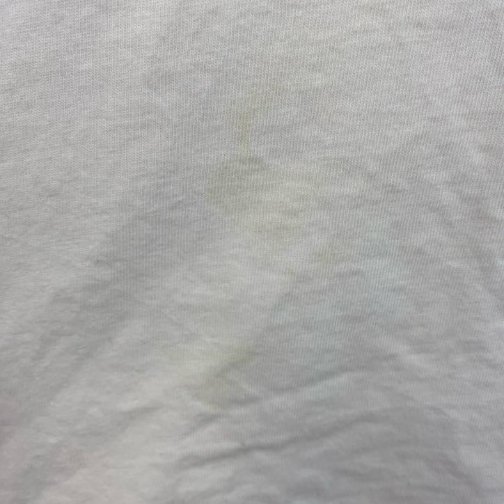 古着 used　DECATHLON　半袖アニマルイラストプリントTシャツ　猫　cat　クルーネック　白　ホワイト　Mサイズ