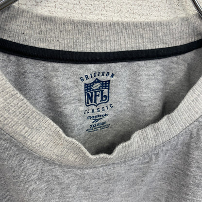 古着 used　リーボック　Reebok　半袖プリントTシャツ　NFL　ファルコンズ　灰色　ライトグレー　Lサイズ