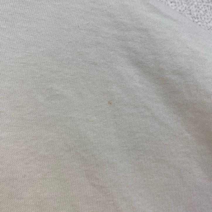 古着 used　DECATHLON　半袖アニマルイラストプリントTシャツ　猫　cat　クルーネック　白　ホワイト　Mサイズ