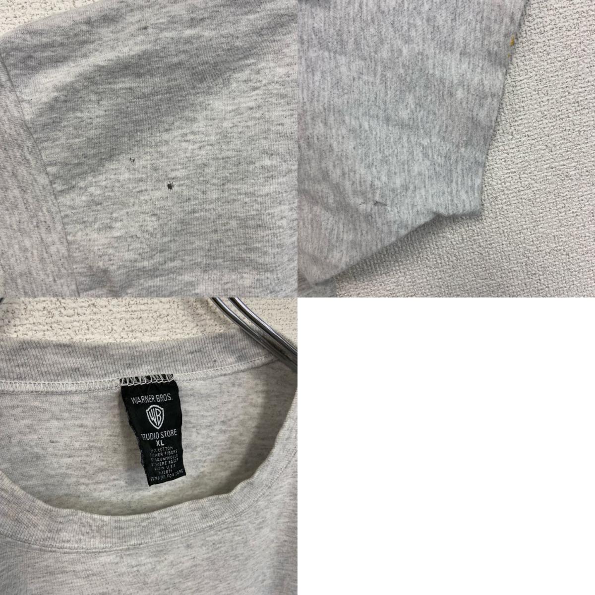 古着 used　90s　ワーナーブラザーズ　FRIENDS　フレンズ　半袖海外ドラマプリントTシャツ　グレー　XLサイズ