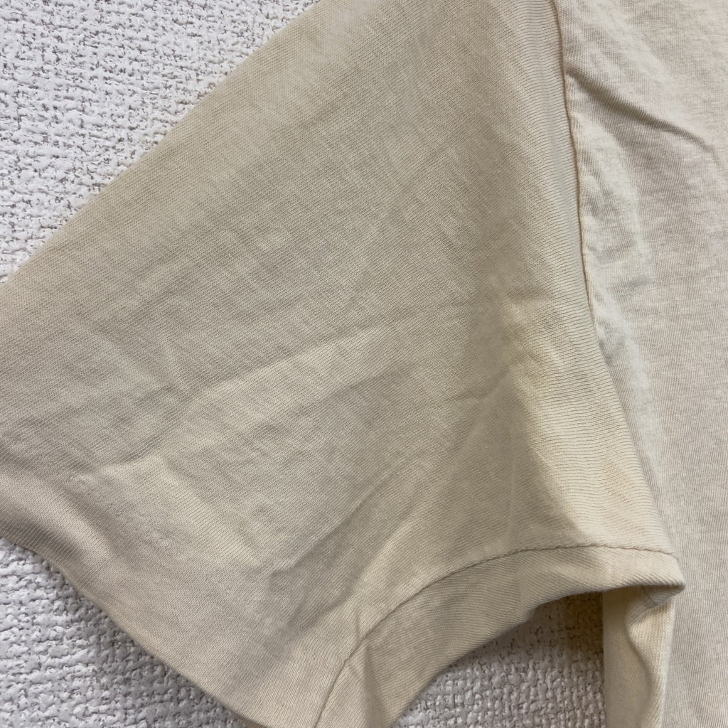 90s～　Sportswear　半袖Tシャツ　SIMS　シムス　シングルステッチ　ヴィンテージ　アイボリー　Sサイズ