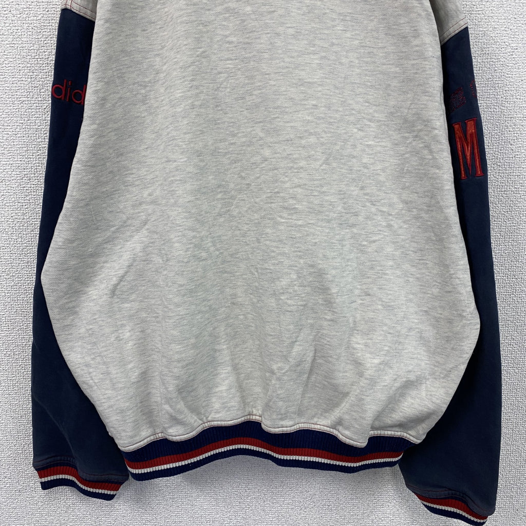 90s　adidas　アディダス　スウェット/トレーナー　オリンピック　ヴィンテージ　グレー　紺　ネイビー　Mサイズ