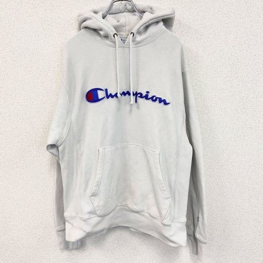 古着 used　champion　チャンピオン　リバースウィーブ　スウェットパーカー/フーディー　白　ホワイト　Mサイズ