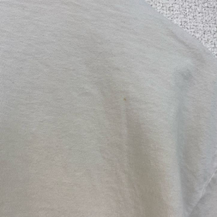 古着 used　DECATHLON　半袖アニマルイラストプリントTシャツ　猫　cat　クルーネック　白　ホワイト　Mサイズ