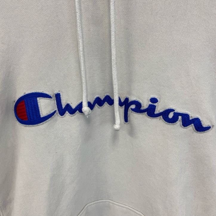 古着 used　champion　チャンピオン　リバースウィーブ　スウェットパーカー/フーディー　白　ホワイト　Mサイズ