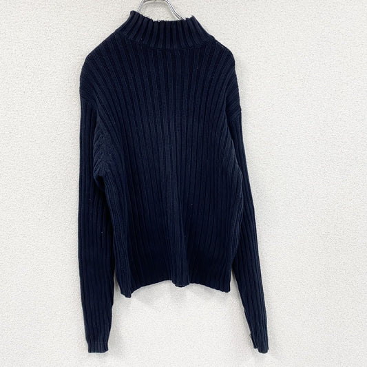 90s　OLD GAP　オールドギャップ　コットンニットセーター　紺タグ　ヴィンテージ　紺　ネイビー　Sサイズ