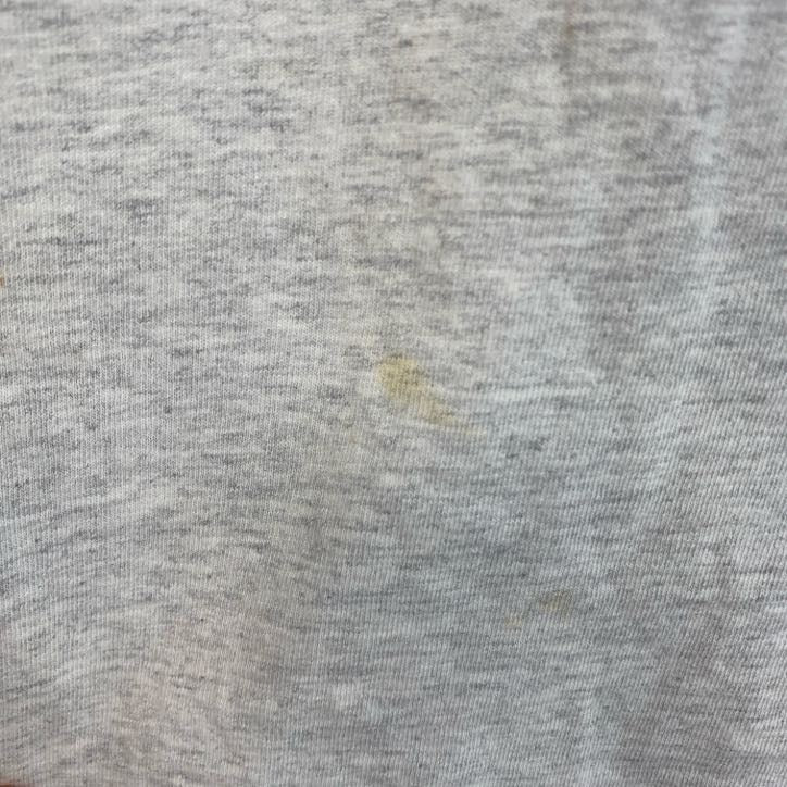 古着 used　GILDAN　ギルダン　半袖アニマルプリント霜降り柄Tシャツ　アメリカ　馬　クルーネック　グレー　XLサイズ