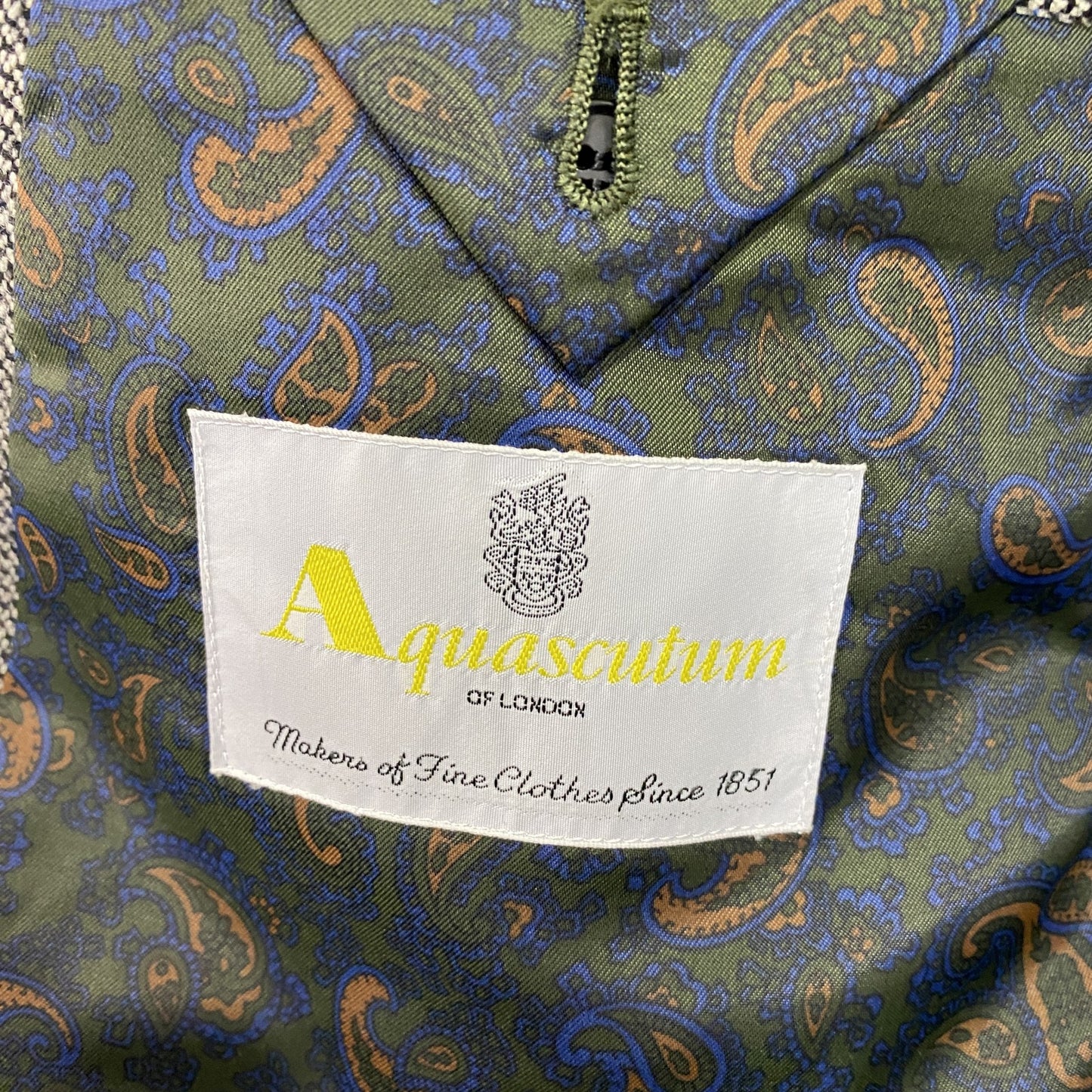 Aquascutum　アクアスキュータム　ダブルテーラードジャケット　灰色　グレー　94A5サイズ