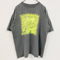 古着 used　半袖ビッグプリントTシャツ　ノーザンプトン　イギリス　街並み　クルーネック　ダークグレー　XLサイズ