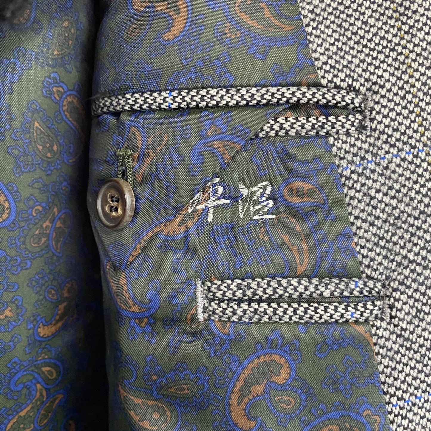 Aquascutum　アクアスキュータム　ダブルテーラードジャケット　灰色　グレー　94A5サイズ