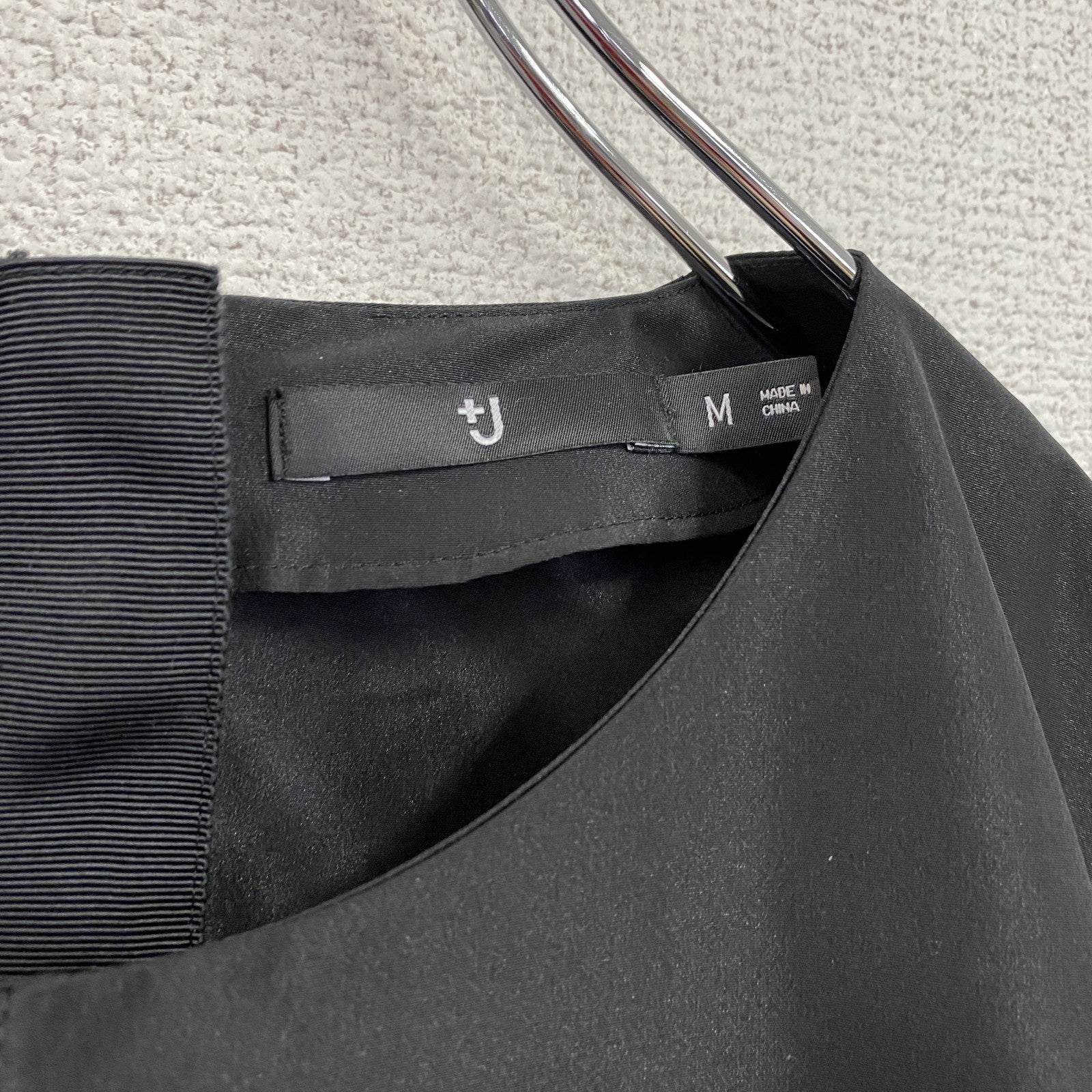 UNIQLO　ユニクロ　＋J　プラスジェイ　シルクブレンドワンピース　黒　ブラック　Mサイズ