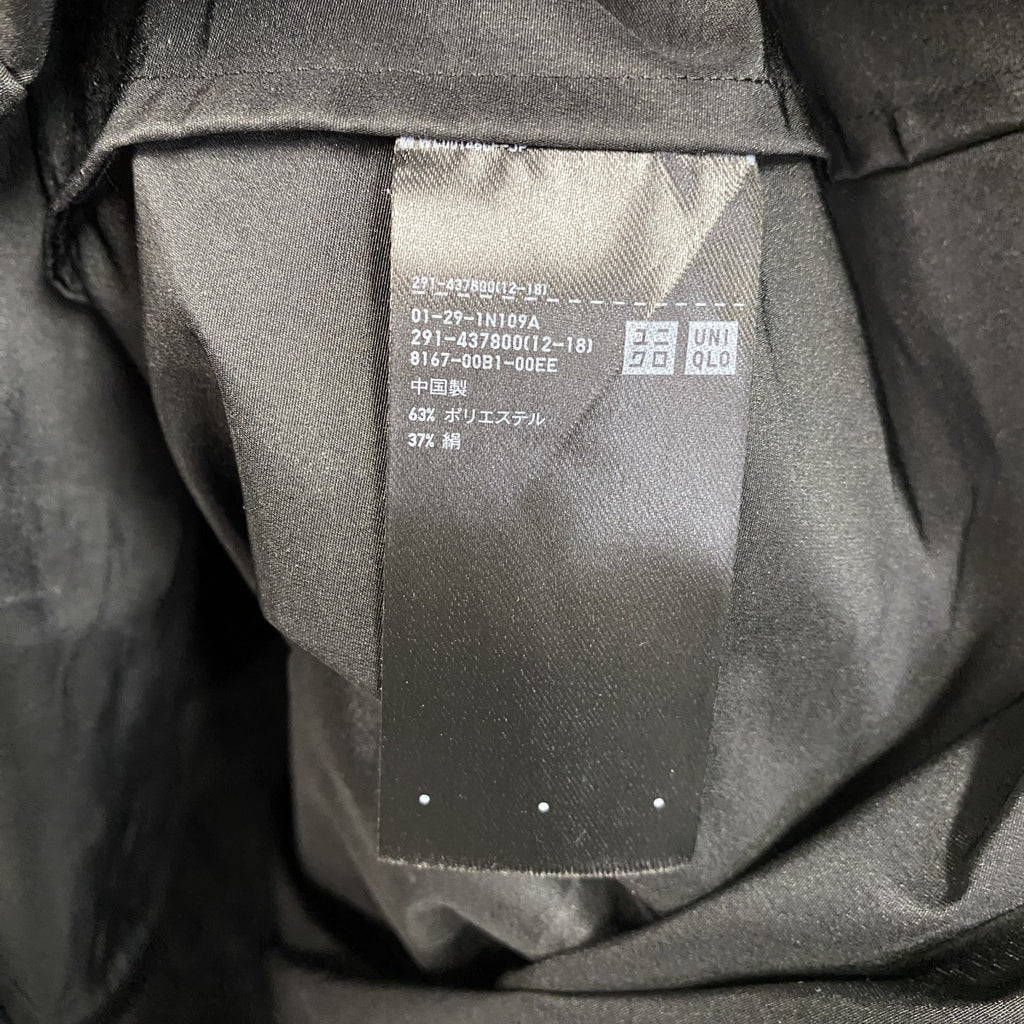 UNIQLO　ユニクロ　＋J　プラスジェイ　シルクブレンドワンピース　黒　ブラック　Mサイズ