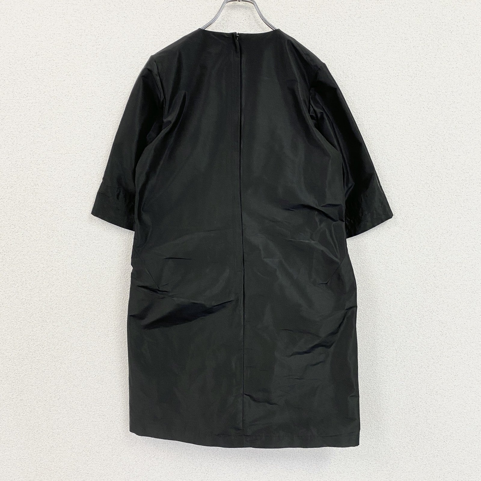 UNIQLO　ユニクロ　＋J　プラスジェイ　シルクブレンドワンピース　黒　ブラック　Mサイズ