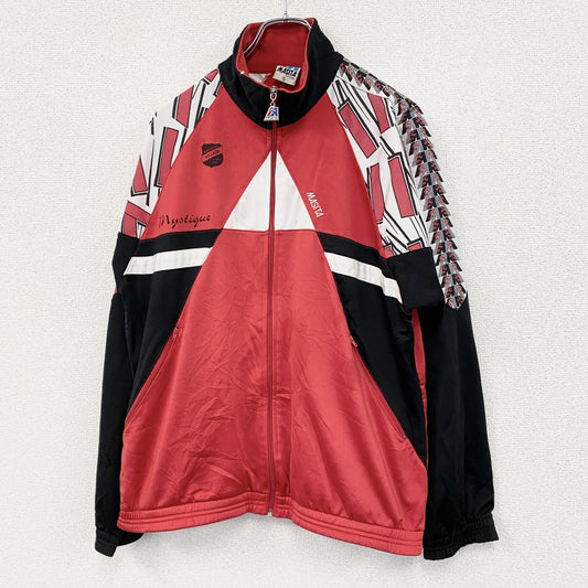 ～90s　MASITA Sportswear　トラックジャケット/ジャージ　刺繍入り　ヴィンテージ　赤　レッド　Sサイズ