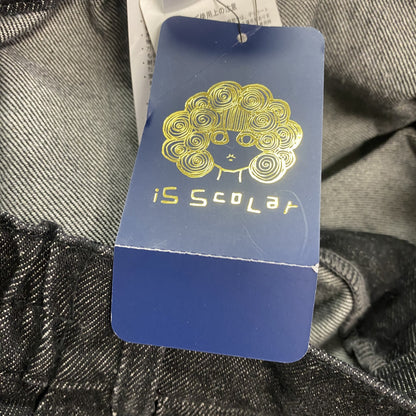 ScoLar　スカラー　蝶花刺繡デニムパンツ/ジーンズ　ジップフライ　黑　ブラック　Mサイズ